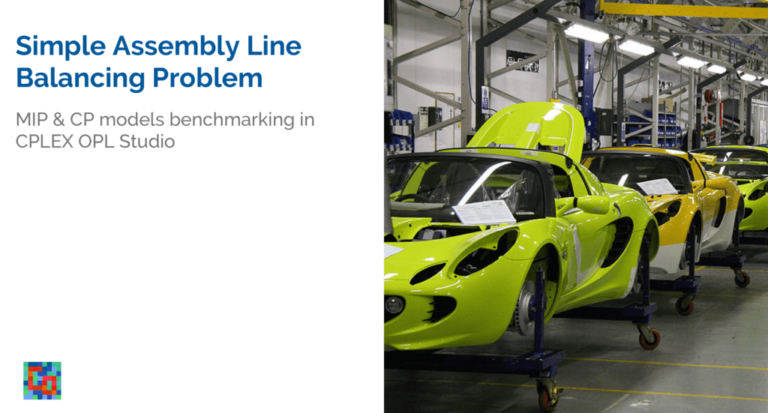 Simple Assembly Line Balancing Problem (SALBP): MIP & CP Models ...