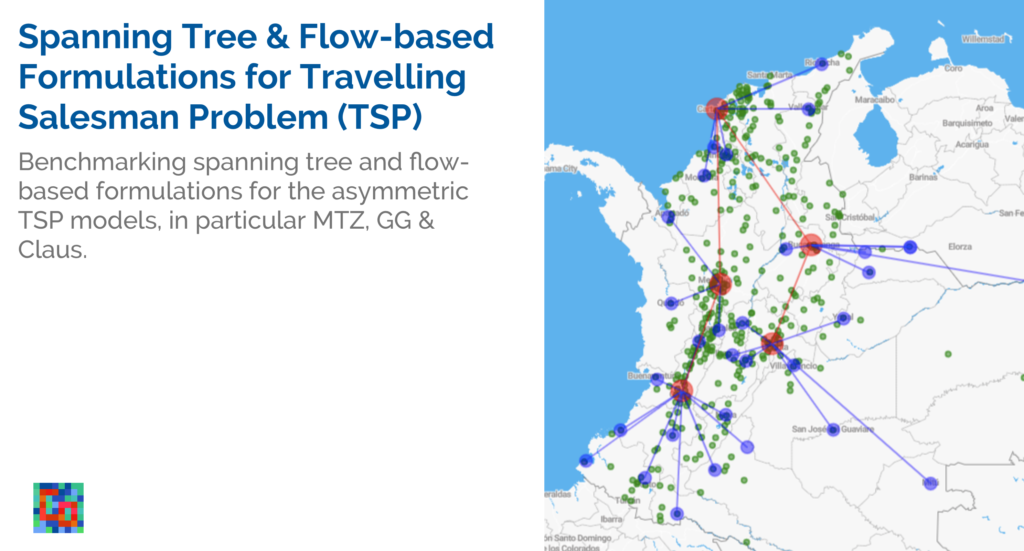 Read more about the article Spanning Tree & Flow based Formulations for the Asymmetric Traveling Salesman Problem (TSP)